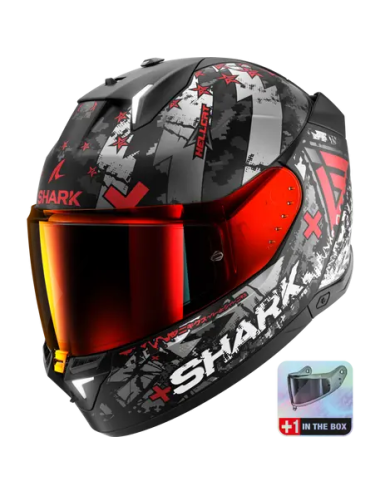 Shark Skwal i3 Negro/Gris/Rojo